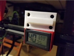 Hygrometer Fall Mantel montieren Realität Ender 3 Goabroa Thermometer 3d print model - Mito3D