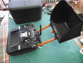 apoyo monitor montaje rapide verter director tx 16 quick release transmisor montar tx16s 3d print model - Mito3D