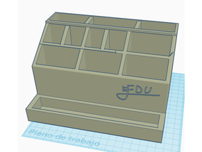 desktop organizzatore 3d print model - Mito3D