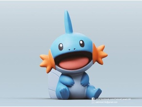 mudkip pokemon 3d print model - Mito3D