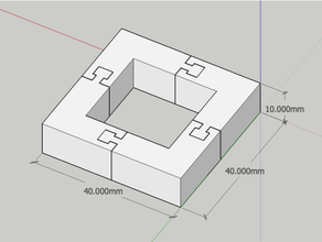 box-shaped frame 3d print model - Mito3D