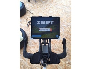 tacx tablette guidon extenseur forme iPad pro 129 ipadpro zwift 3d print model - Mito3D