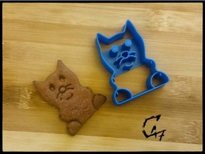 cat cookie cutter animal butter c47 christmas christmass ciastka cookiecutter customcookies cutters decoration dough foremka party 3d print model - Mito3D