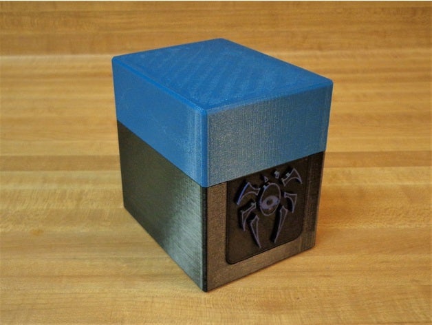 commander deck box symbol insert mtg deckbox holder edh magic gathering 3D print model - Mito3D