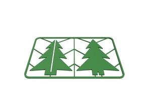 Noel ağaç takım kart dekorasyonlar kit card 3d print model - Mito3D