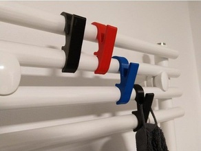 salle bains radiateur serviette crochet titulaire soutien cintre chauffage accessoires 3d print model - Mito3D