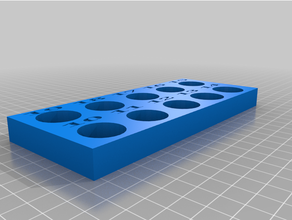 1 2 pulgada métrico enchufe conjunto soporte 3d print model - Mito3D