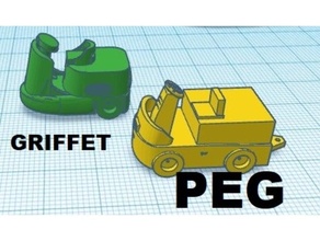 griffet cheville carburant quai tracteur électrique 3d print model - Mito3D