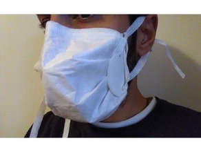 MASKHOLDER coronavírus cara mascarar covid 19 máscara facial 3d print model - Mito3D