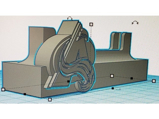 Colorado avalanche psa cartão ficar pé suporte hóquei 3D print model - Mito3D