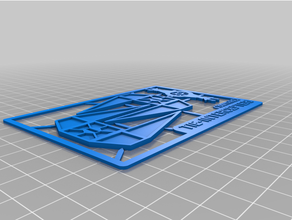tie interceptor ornament card 3d print model - Mito3D