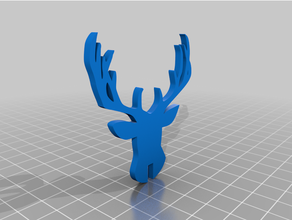 ciervo animal jul ciervos lluvia Navidad 3d print model - Mito3D
