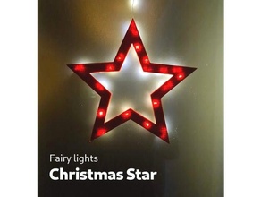fairy lights christmas star decor led stern xmas decorations 3d print model - Mito3D