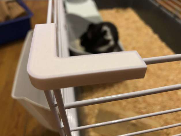 ferplast casita & barn - cage corner replacement accessory angle clip cobaye cochon dinde guinea pig lapin pets pice detach rabbit rodent rongeur spare 3D print model - Mito3D