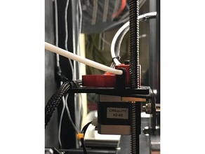 ender 3 pró filamento guia cabo suporte dual engrenagem extrusora 3d print model - Mito3D