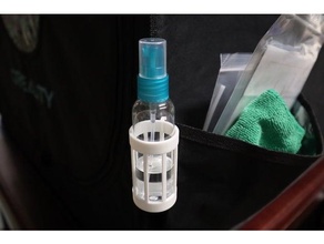 spray bottiglia titolare supporto attrezzo 3d print model - Mito3D