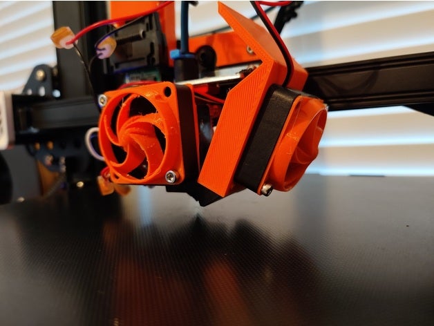 cr6 40mm resfriamento ventilador suporte cr6se 3D print model - Mito3D