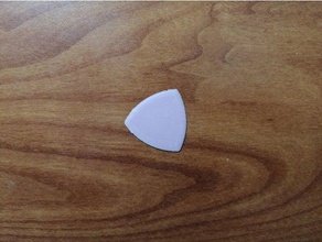 06mm triangular guitar pick acoustic electric music musical instrument 3d print model - Mito3D