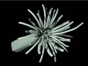 gaijin fioriera ridimensionato bussard ramjet finzione flower ship difficile scienza scifi collettore spazio sci fi navicella spaziale 3d print model - Mito3D