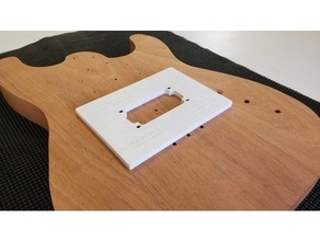 humbucker active pickup router template diy emg guitar tools woodworking 3d print model - Mito3D