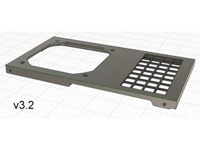 ender 3 v2 psu cobrir bainha 92mm 3v2 fornecem ender3v2 silencioso ventilador 3d print model - Mito3D