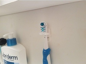 oral b ação cruzada parede monte elétrico suporte escova dente 3d print model - Mito3D
