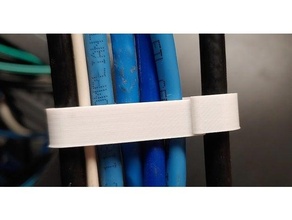 super simples cabo grampo banda gestão cordão embrulho fácil organizar fio 3d print model - Mito3D