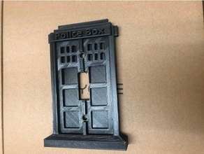 dr police box switch plate drwho police box switch plate