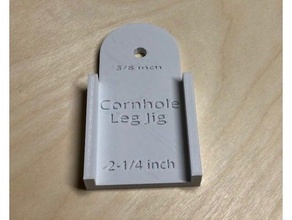 cornhole elite perna gabarito milho orifício borda 3d print model - Mito3D