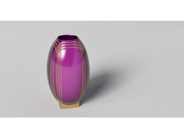 orné vase décoration fleur pots pot ornement 3D print model - Mito3D