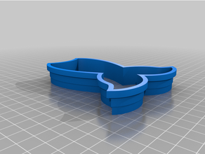 mermaid tail cookie cutter 3d print model - Mito3D