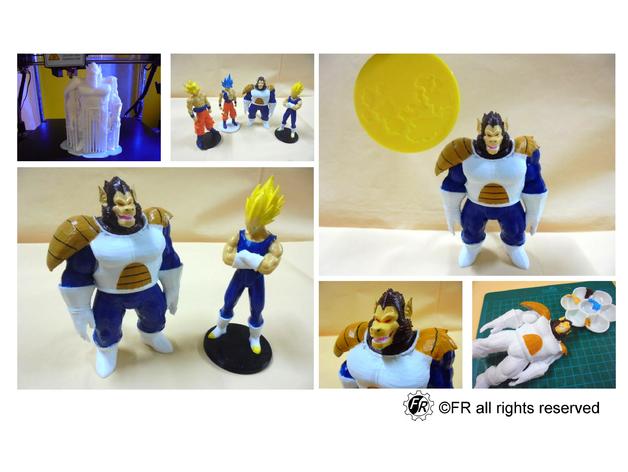 Drago ball vegeta scimmia Luna anycubic i3 mega sfera drago dragonballz cosplay Modelli super palla Goku blu 3D print model - Mito3D