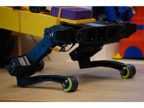 shoes robodog quadruped robotics 3d print model - Mito3D