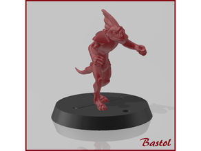 blood bowl skink 8 bloodbowl fantasy football lizardmen miniature saurian skinks 3d print model - Mito3D