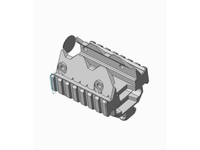 phalanx talon claw v4 foregrip picatinny rails 3d print model - Mito3D
