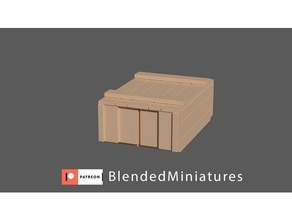crate sample 28mm 40k box miniatures storage terrain warhammer 3d print model - Mito3D
