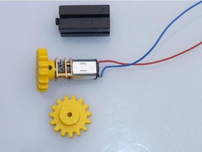 fischertechnik compatible spur gear m15 15t motorshaft 3mm zahnrad 3d print model - Mito3D