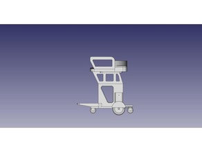 elétrico roda cadeira controle idoso mobilidade rodas 3d print model - Mito3D