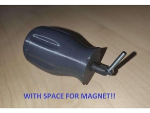 magnetic stubby screwdriver handle bit bits hex screw 3d print model - Mito3D