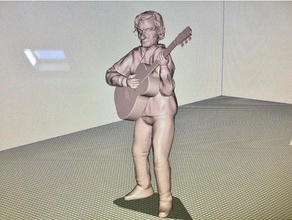 jean pierre petit la guitare acoustic guitar jpp 3d print model - Mito3D