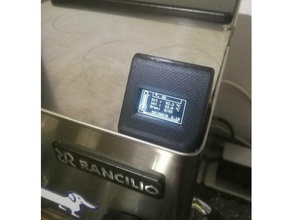 rancilio silvia pid afficher logement café machine Cas gaine Expresso oled ssd1306 3d print model - Mito3D