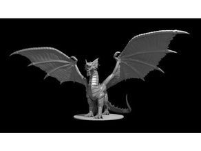 bahamut updated dragon god 3d print model - Mito3D