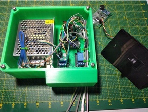 fingerprint sensor espelho tomada + nodemcu box access control esp8266 3d print model - Mito3D