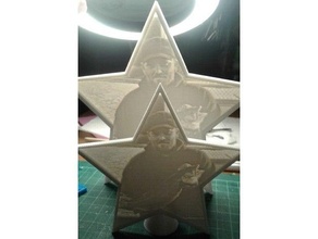 noche ligero clips árbol estrella 3d print model - Mito3D