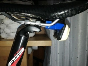 bicycle lamp adapter saddle 3d print model - Mito3D