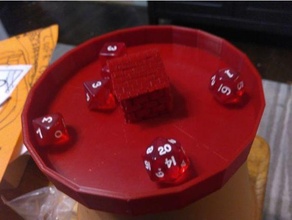 1st dice tray 3d print model - Mito3D