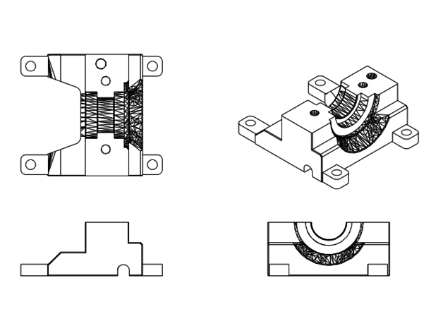 kovan kasırga kanal v6 Hotend geeetech a10 a20 yeniden düzenleme 3D print model - Mito3D