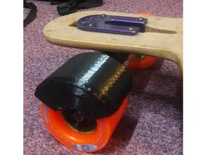 Longboard protetor roda cone 80mm rodas elétrico proteção tela patim skate cuspiu água guarda 3d print model - Mito3D