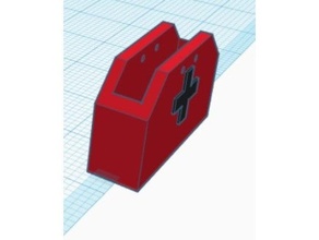 cr2032 batería soporte cable agujeros 3d print model - Mito3D