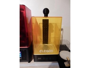 elegoo pro lavage guérir capuche bouton 3d print model - Mito3D